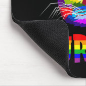 Gay Pride für Frauen LGBT Daddy Cat Geschenk Purri Mousepad (Ecke)