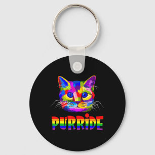 Gay Pride für Frauen LGBT Daddy Cat Geschenk Purri Schlüsselanhänger