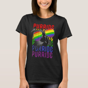 Gay Pride für Frauen Lgbt Daddy Cat Purrid T-Shirt