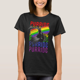 Gay Pride für Frauen Lgbt Daddy Cat Purrid T-Shirt