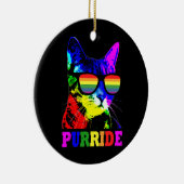 Gay Pride für Männer LGBT Daddy Cat Gift Keramik Ornament (Rechts)
