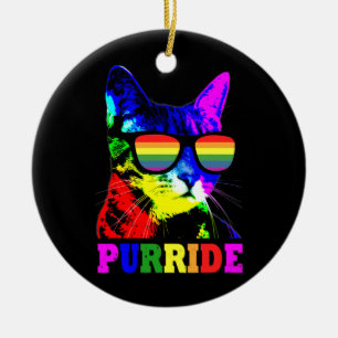 Gay Pride für Männer LGBT Daddy Cat Gift Keramik Ornament