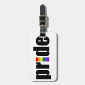 Gay Pride Gepäckanhänger (Vorderseite vertikal)