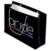 Gay Pride-Geschenk-Tasche Große Geschenktüte (Vorderseite Schrägansicht)