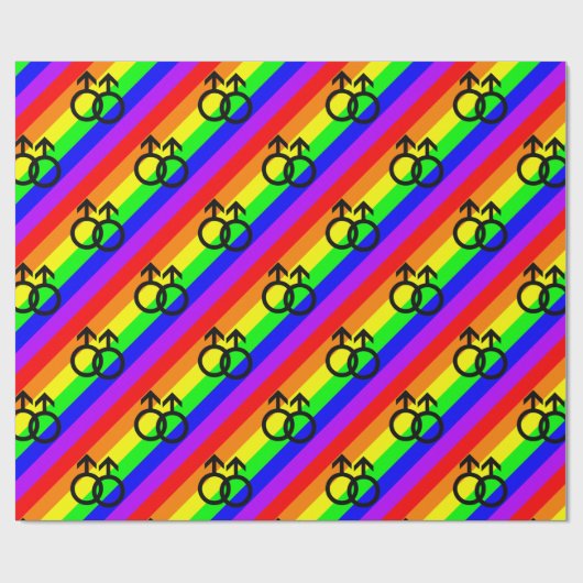 Gay Pride Geschenkpapier (Flach)
