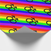 Gay Pride Geschenkpapier (Ecke)