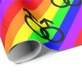 Gay Pride Geschenkpapier (Rolleneckpunkt)