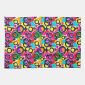 Gay Pride Geschlecht Neonmuster Geschirrtuch (Horizontal)