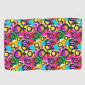 Gay Pride Geschlecht Neonmuster Golfhandtuch (Horizontal)