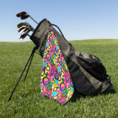 Gay Pride Geschlecht Neonmuster Golfhandtuch (Gras)