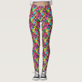 Gay Pride Geschlecht Neonmuster Leggings (Vorderseite)