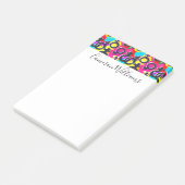 Gay Pride Geschlecht Neonmuster Post-it Klebezettel (angewinkelt)