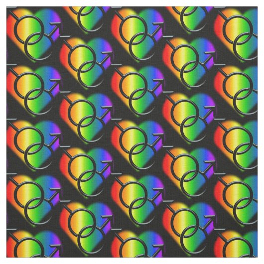 Gay Pride-Gewebe-Regenbogen-Mann-Liebe-Gewebe Stoff (Muster)