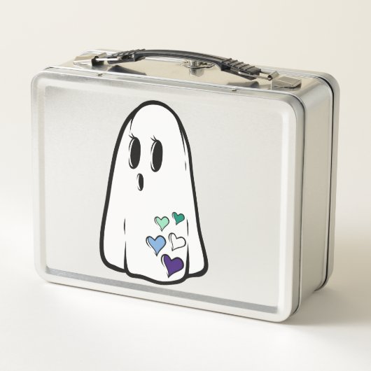 Gay Pride Ghost Metall Brotdose (Rückseite)