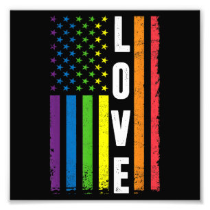 Gay Pride gibt Männern LGBT Rainbow Flag Gay Lo Fotodruck