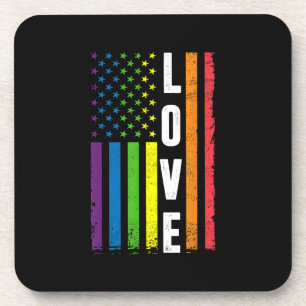 Gay Pride gibt Männern LGBT Rainbow Flag Gay Lo Getränkeuntersetzer