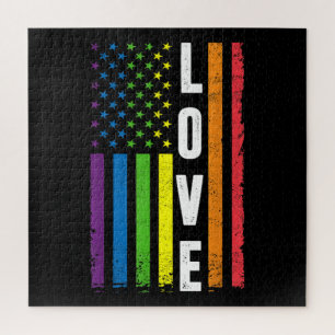 Gay Pride gibt Männern LGBT Rainbow Flag Gay Lo Puzzle