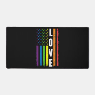 Gay Pride gibt Männern LGBT Rainbow Flag Gay Lo Schreibtischunterlage