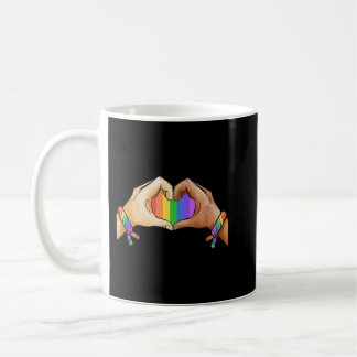 Gay Pride Gif LGBT Rainbow Ice T-Shirt Kaffeetasse