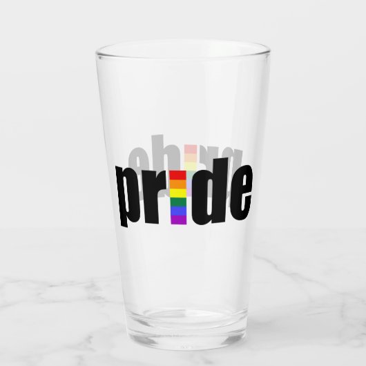 Gay Pride Glas (Rückseite)