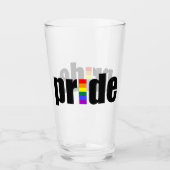 Gay Pride Glas (Vorderseite)