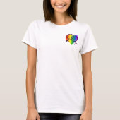 Gay Pride Golf Shirt Rainbow Liebe Polo Shirt (Vorderseite)