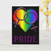 Gay Pride-Gruß-Karten-kundenspezifische Karte (Gelbe Blume)