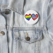 GAY-PRIDE-HEART-AND-FLAG BUTTON (Beispiel)