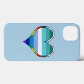 Gay Pride Heart Case-Mate iPhone Case (Rückseite (Horizontal))