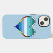 Gay Pride Heart Case-Mate iPhone Case Hülle (Rückseite (Horizontal))