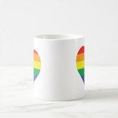 Gay Pride Heart Kaffeetasse (Mittel)