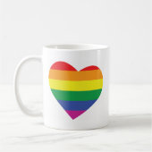 Gay Pride Heart Kaffeetasse (Links)