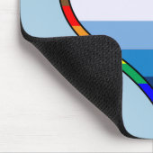 Gay Pride Heart Mousepad (Ecke)