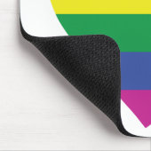 Gay Pride Heart Mousepad (Ecke)