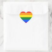 Gay Pride Heart Sticker (Tasche)