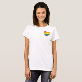 Gay Pride Heart T-Shirt (Vorne ganz)