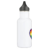Gay Pride Heart Trinkflasche (Links)