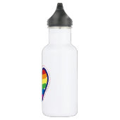 Gay Pride Heart Trinkflasche (Rechts)