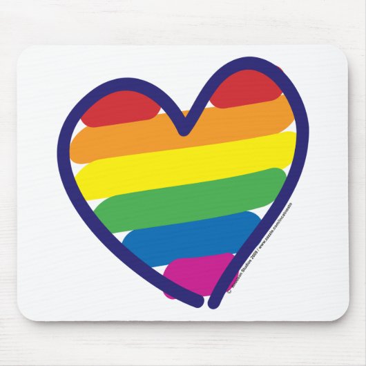 GAY-PRIDE-HERART-in-catneato Mousepad (Vorne)