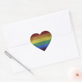 Gay Pride Herz-Aufkleber