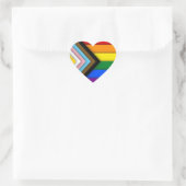 Gay Pride Herz-Aufkleber (Tasche)