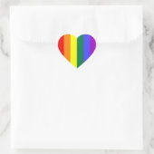 Gay Pride Herz-Aufkleber (Tasche)