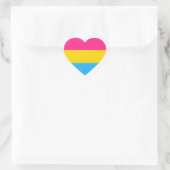 Gay Pride Herz-Aufkleber (Tasche)