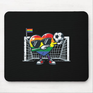 Gay Pride Herz Fußball Lgbtq Verbündeter Regenboge Mousepad