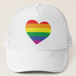 Gay-Pride-Herz Truckerkappe