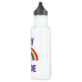 Gay Pride| Herz und Regenbogen Edelstahlflasche (Rechts)
