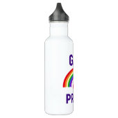 Gay Pride| Herz und Regenbogen Edelstahlflasche (Links)