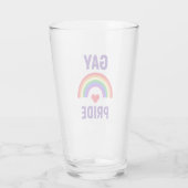 Gay Pride| Herz und Regenbogen Glas (Rückseite)