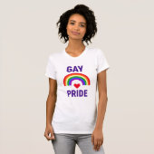 Gay Pride| Herz und Regenbogen T-Shirt (Vorne ganz)