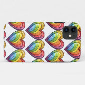 Gay Pride Herzdesign Case-Mate iPhone Hülle (Rückseite (Horizontal))